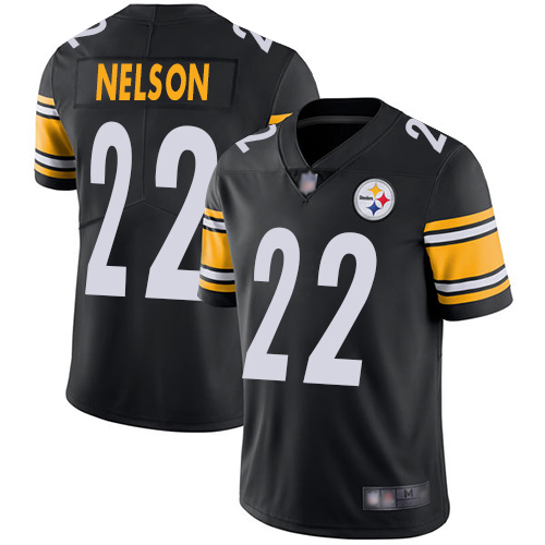 Men Pittsburgh Steelers Football #22 Limited Black Steven Nelson Home Vapor Untouchable Nike NFL Jersey->pittsburgh steelers->NFL Jersey